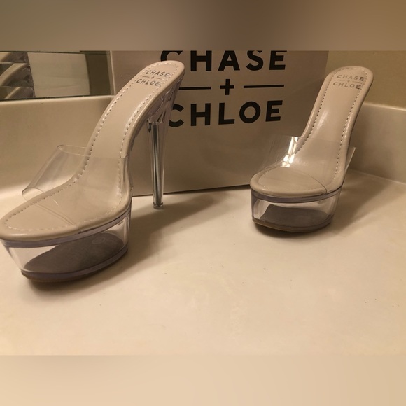 Clear 🤍 Sexy Platform high heeled Stilettos - Picture 9 of 14